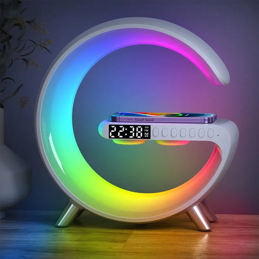 Wireless Charger Alarm Clock Speaker